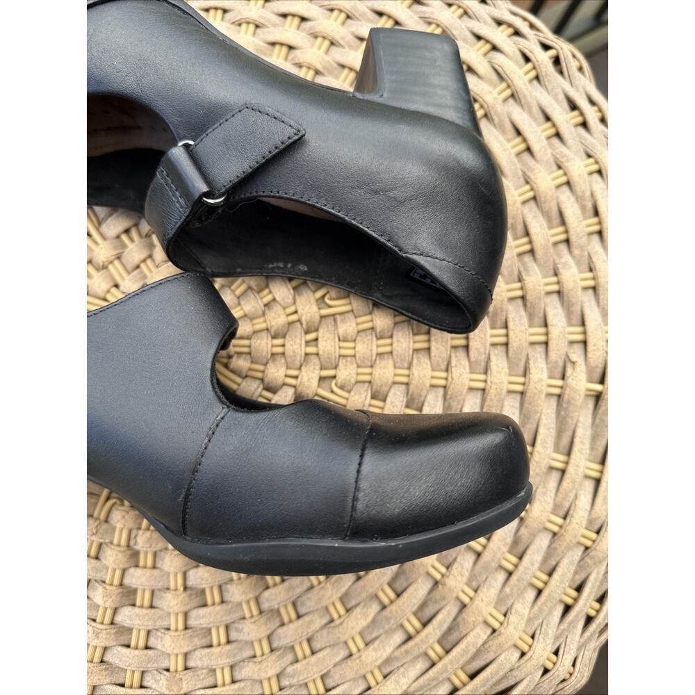 Clarks Women Rosalyn Wren Mary Jane Size 6 M Black Leather Block Heel EU 36 - Picture 15 of 16